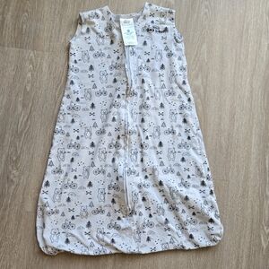 Halo Kids Pajamas Sleep Sack - Gray with Bear And Bicycles Print